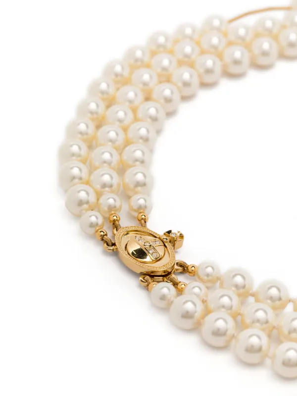 Vivienne Westwood Broken Pearl Necklace | White | FARFETCH