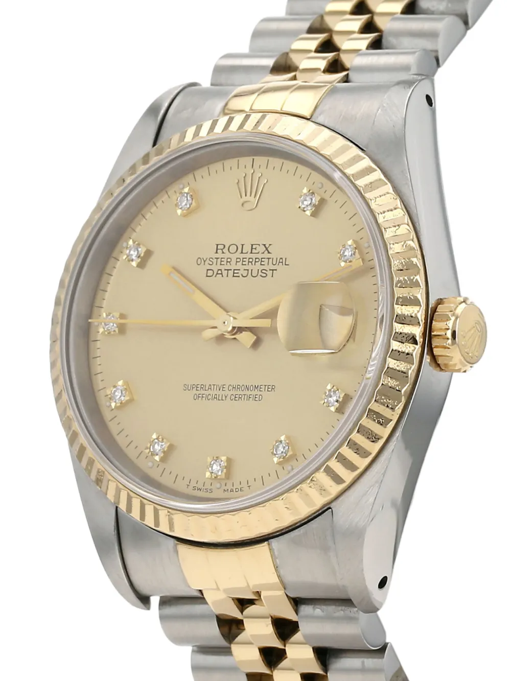 Rolex 1992 pre-owned Datejust 36mm - Goud