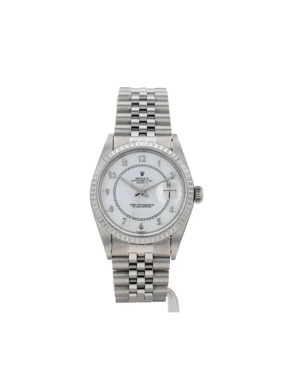 Pre-owned Rolex Datejust 36mm In White