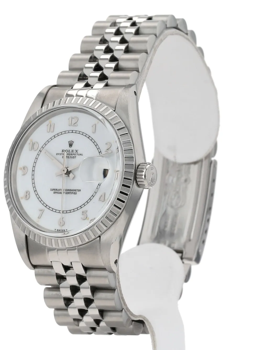 Pre-owned Rolex Datejust 36mm In White
