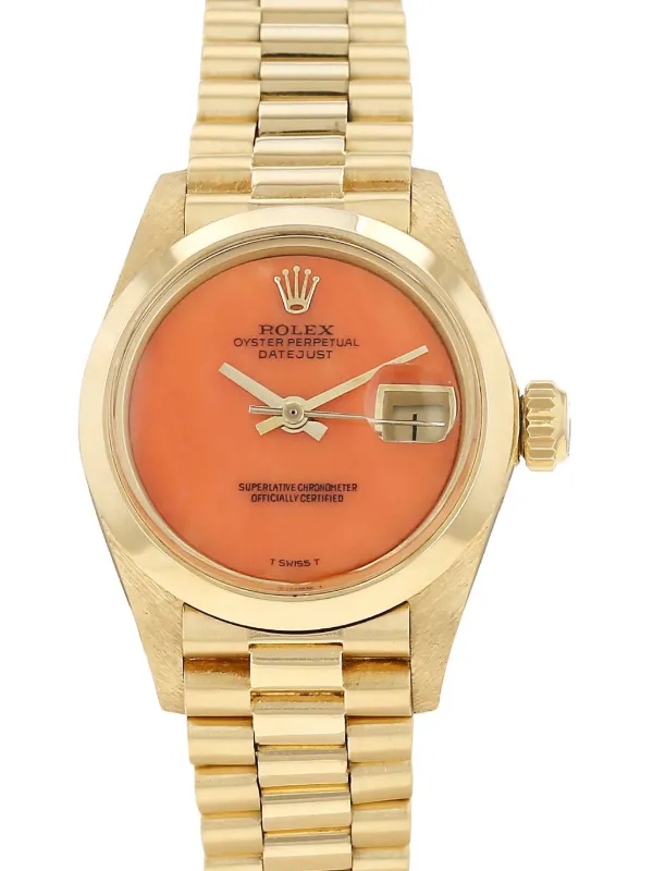 Rolex 1981 プレオウンド レディ デイトジャスト 26mm | オレンジ