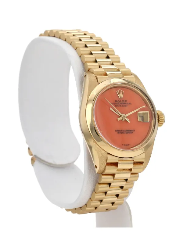 Rolex 1981 プレオウンド レディ デイトジャスト 26mm | オレンジ