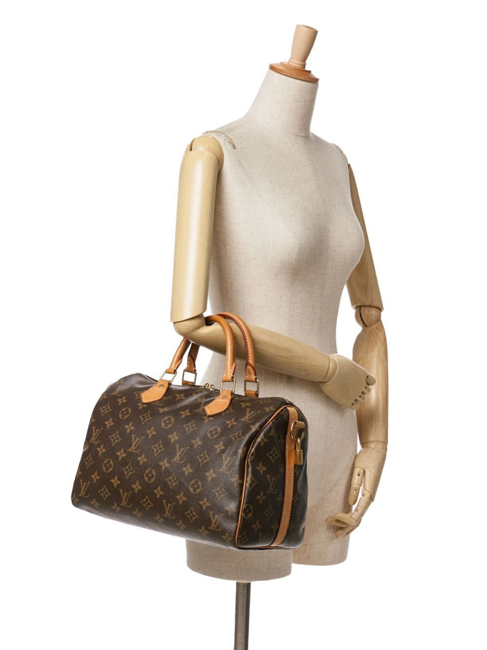 Louis Vuitton Pre-Owned 2011 Monogram Speedy Bandouliere 30 boekentas - Bruin