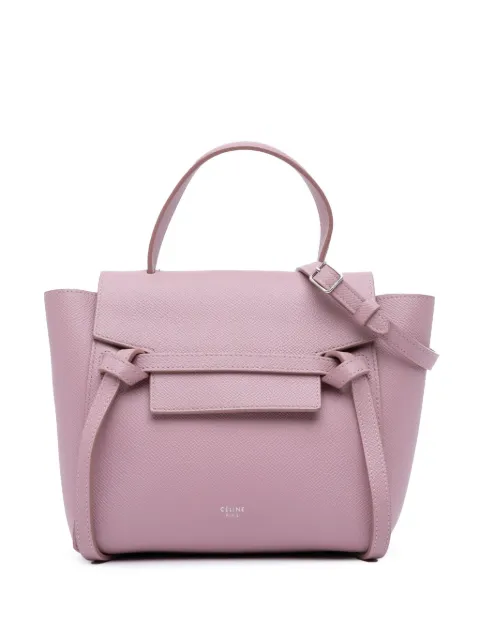Céline Pre-Owned bolsa satchel Nano Grained Calfskin Belt Bag 2018