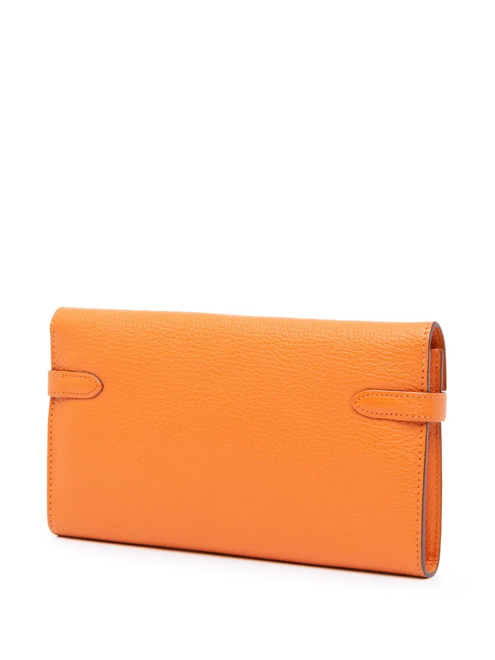 Hermès Pre-Owned 2012 Chevre Mysore Kelly lange portemonnee - Oranje