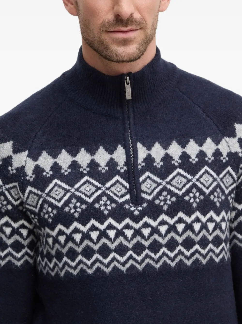 GUESS USA Trui met logopatch Blauw