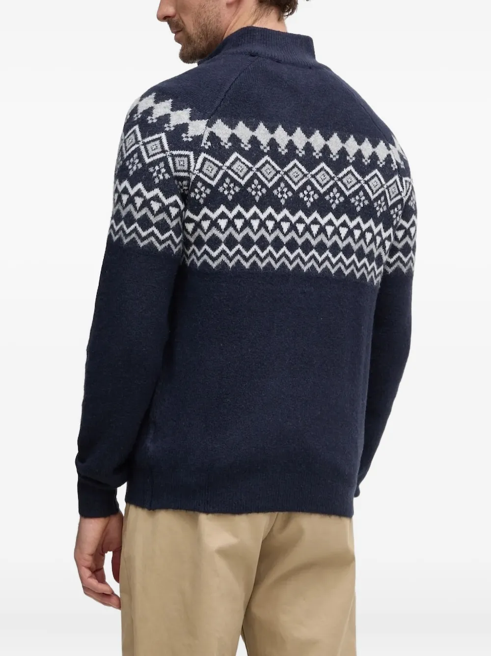 GUESS USA logo-patch sweater - Blauw