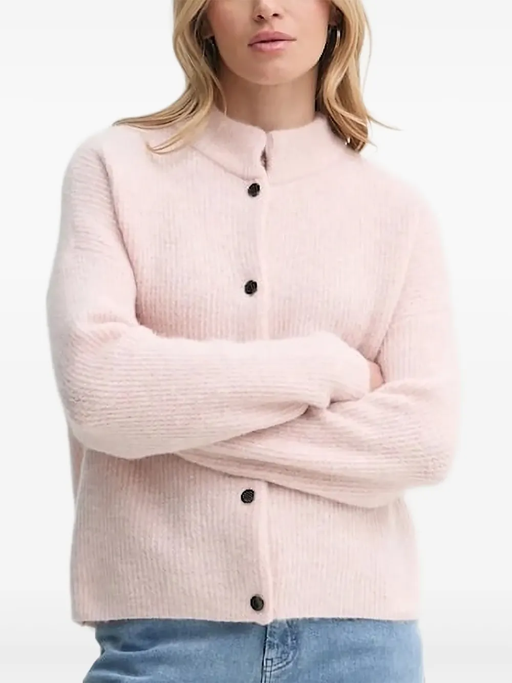 Gestuz Button-down Cardigan In Pink