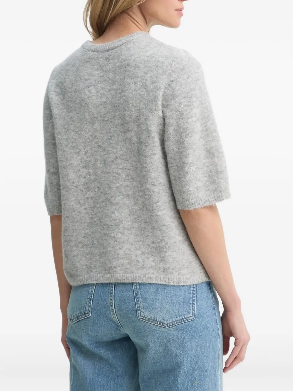 Gestuz Sweater met ronde hals Grijs