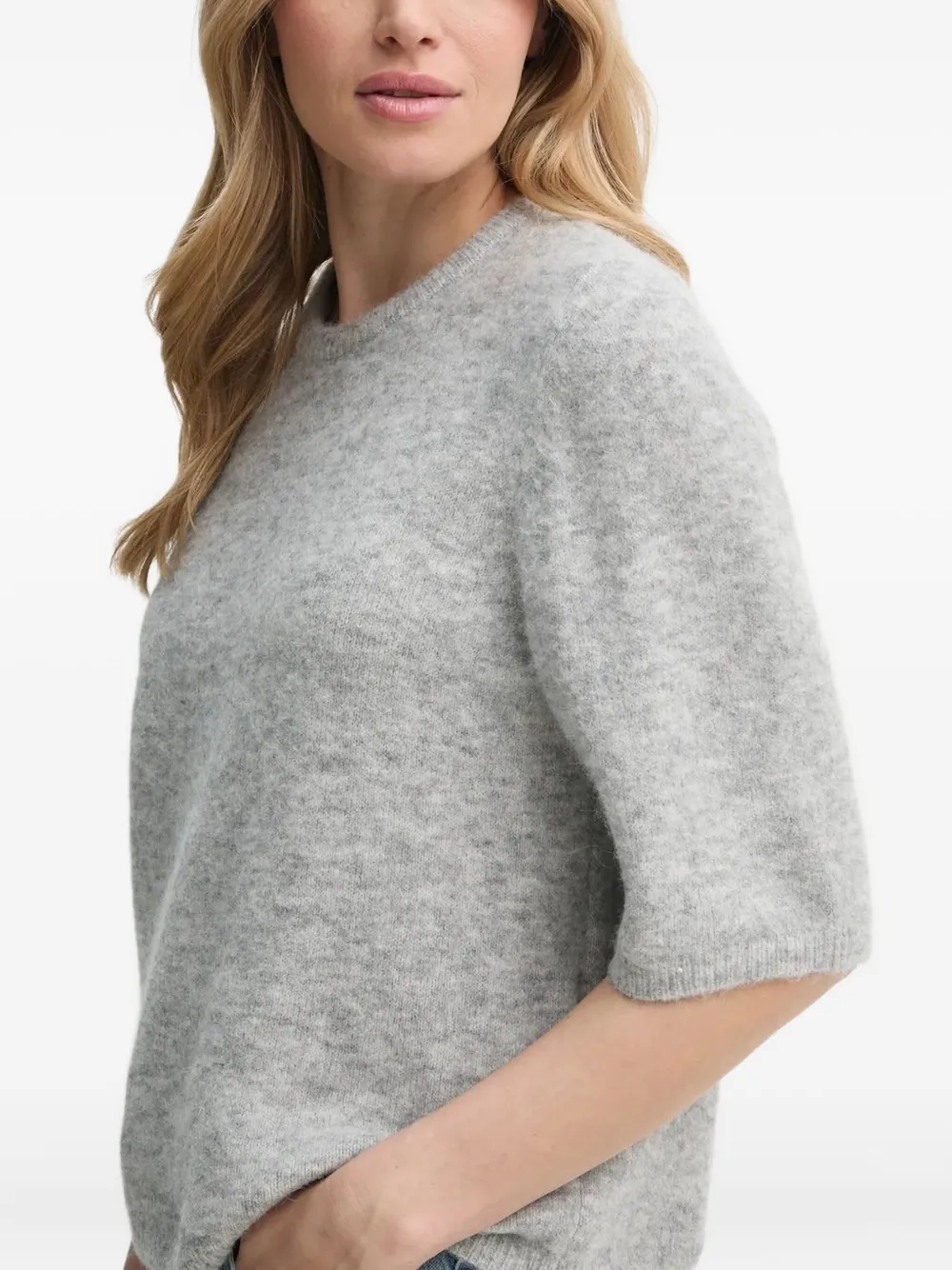 Gestuz Sweater met ronde hals Grijs