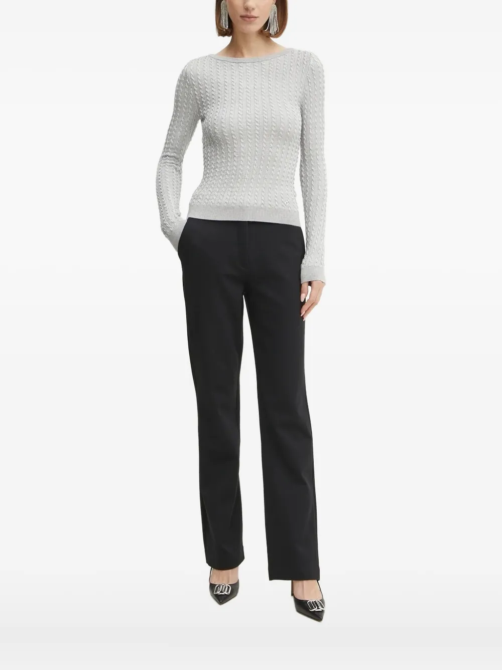 GUESS USA cable-knit sweater | Grey | Image 1