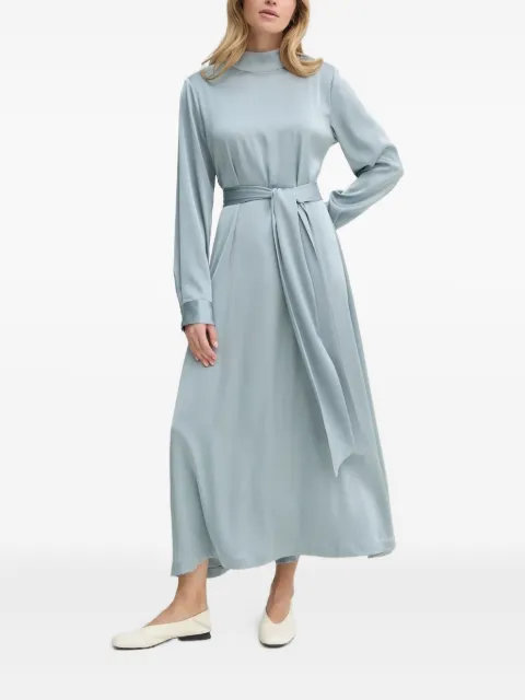Gestuz mock-neck belted midi dress
