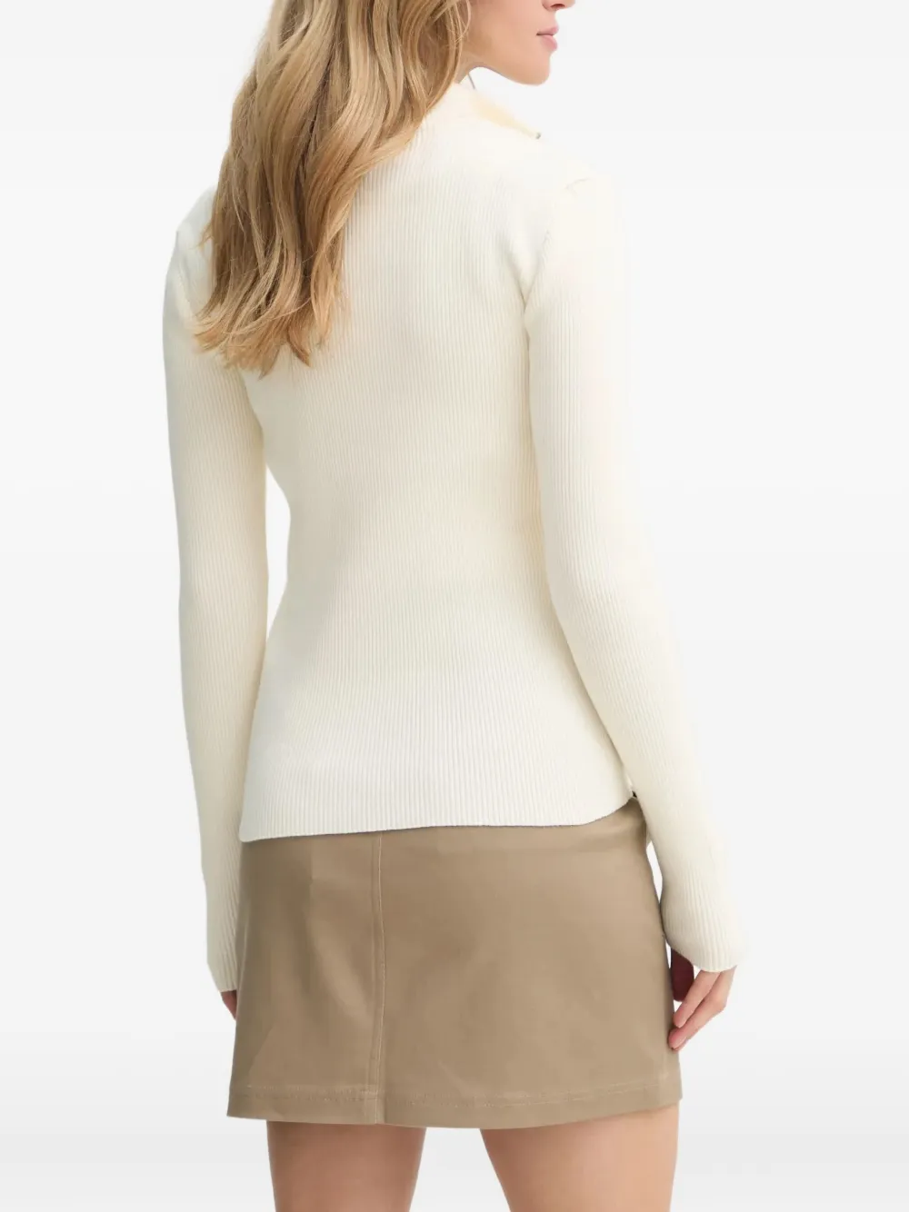 Gestuz Trui met rits Wit