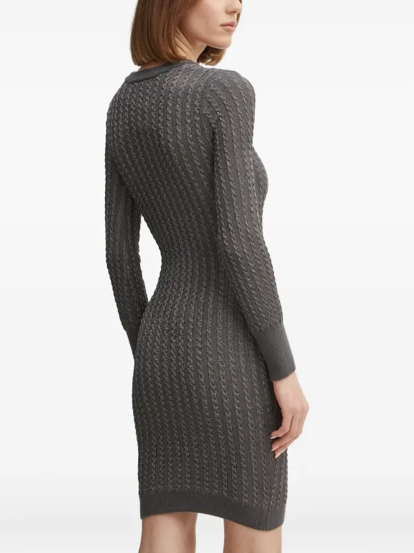 guess grey dress EVE knitted dress brand GUESS Globalbrandsstore.com/en