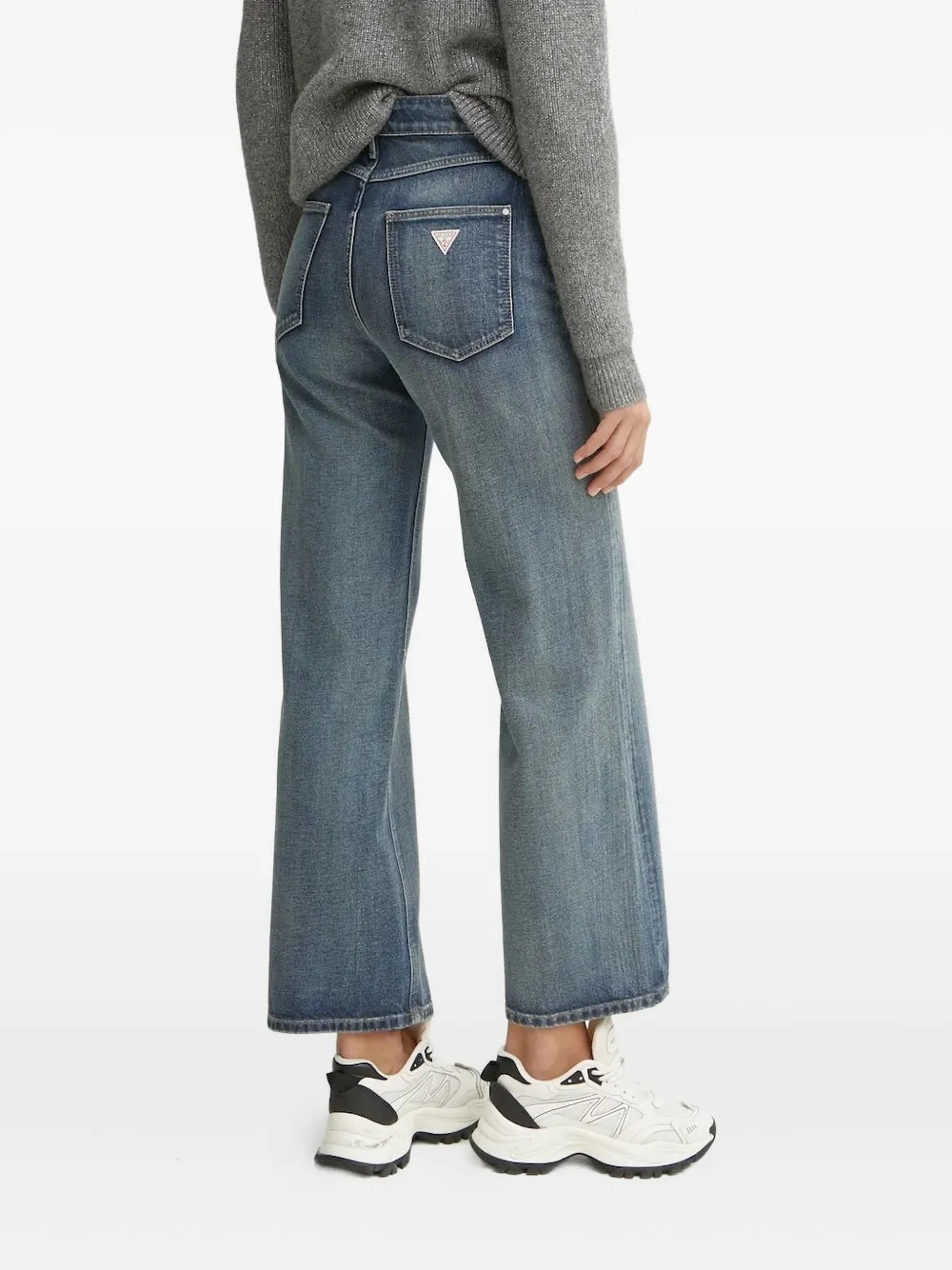 GUESS USA triangle-logo jeans - Blauw