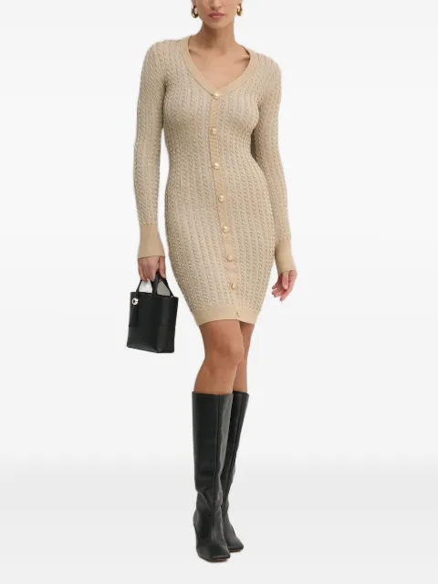 GUESS USA cable-knit mini dress