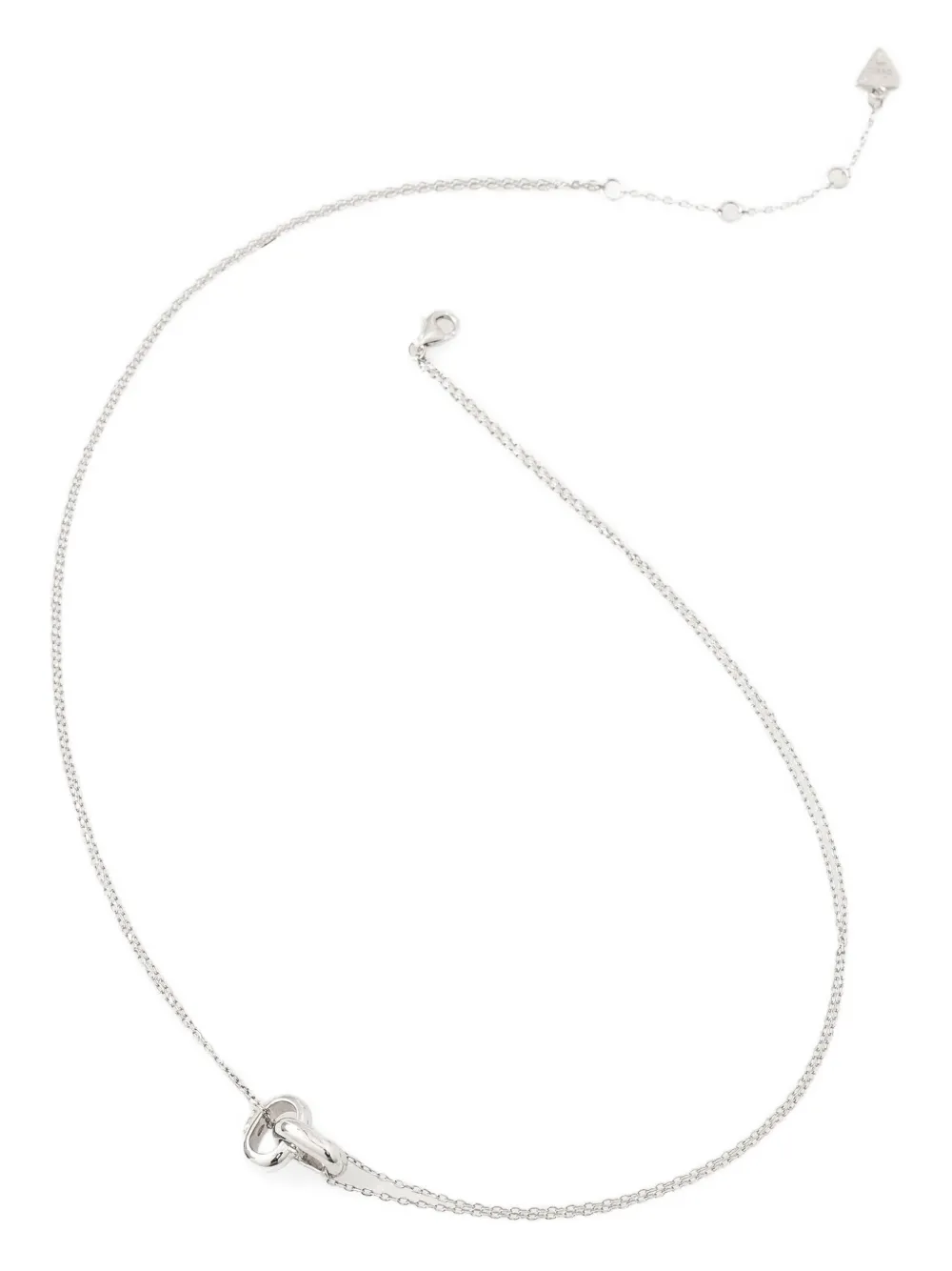 GUESS USA knot-pendant necklace - Argento