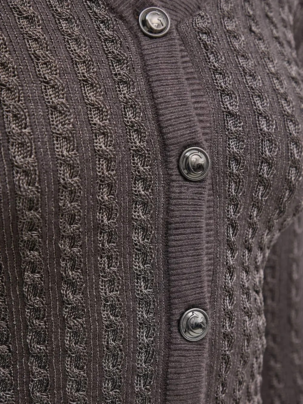 GUESS USA Vest met V-hals Grijs