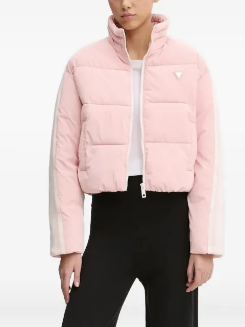 GUESS USA logo patch puffer jacket