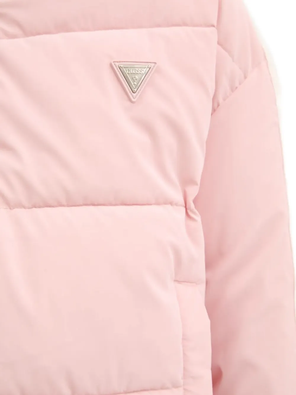 GUESS USA Donsjack met logopatch Roze
