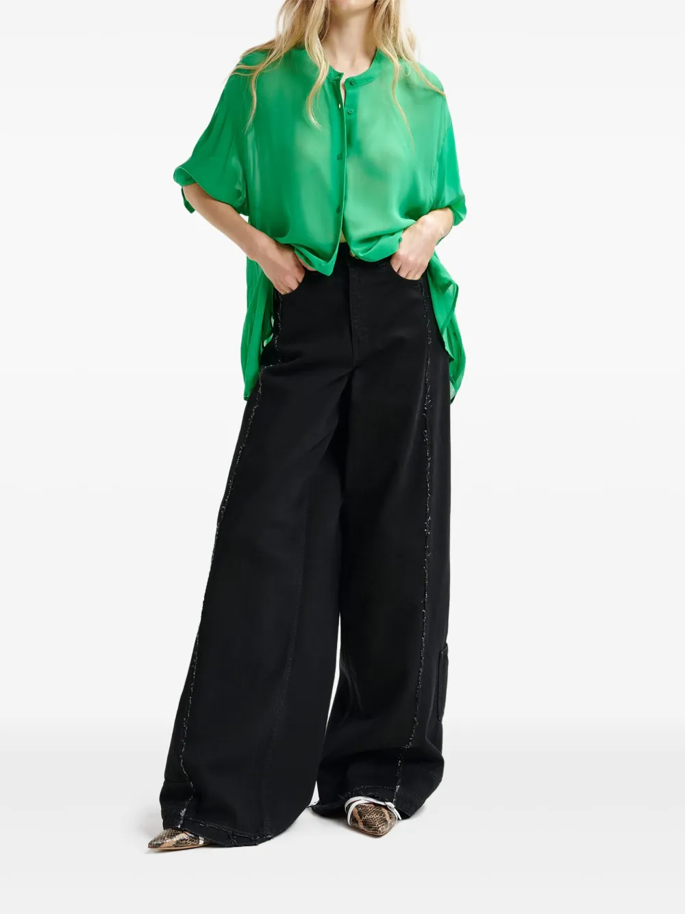 Essentiel Antwerp Headache blouse - Groen