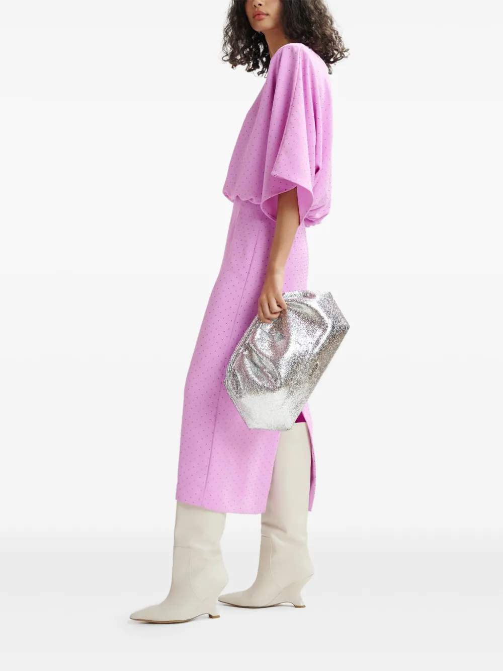 Essentiel Antwerp Handsome midi-jurk Paars