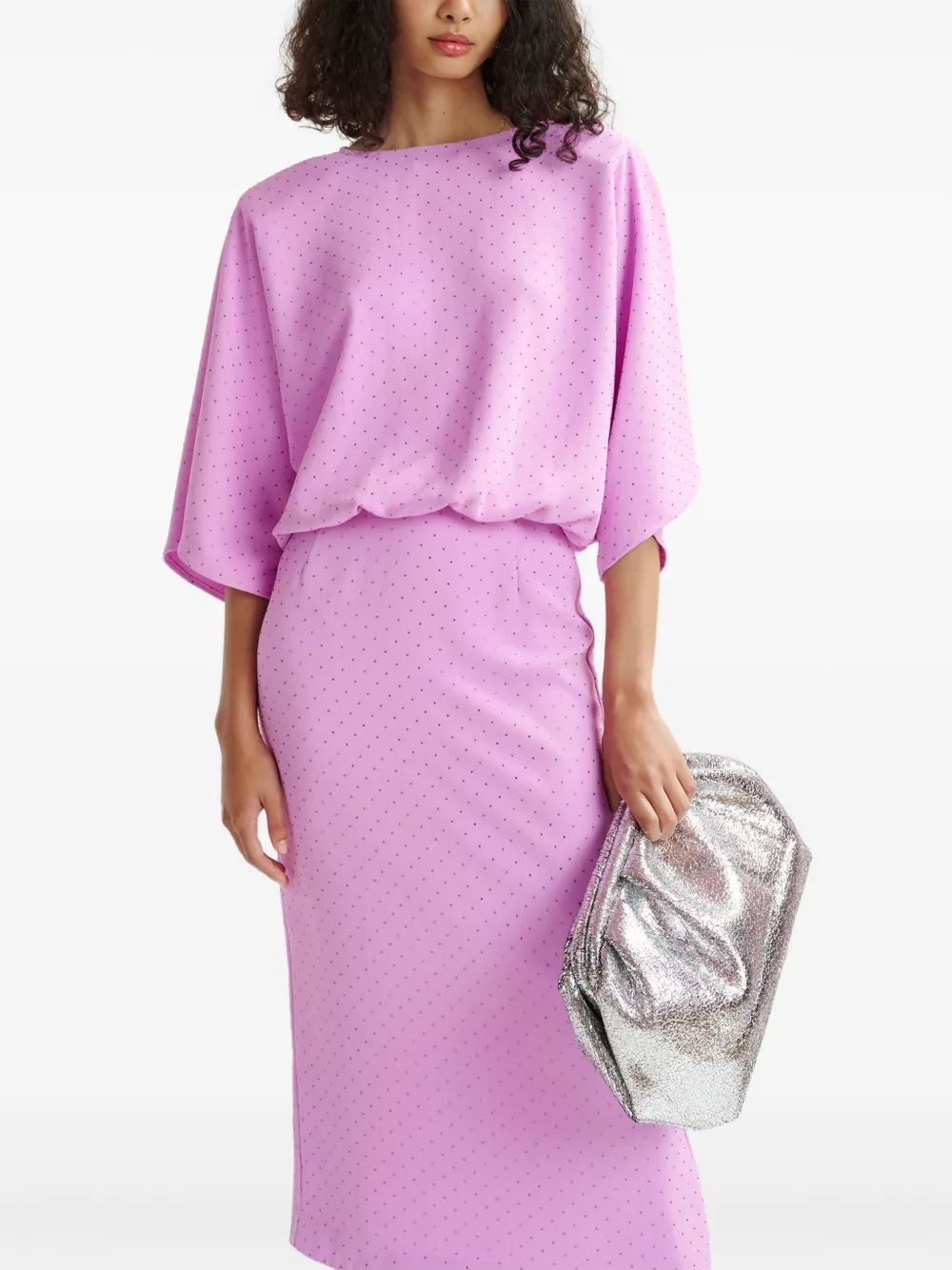 Essentiel Antwerp Handsome midi-jurk Paars