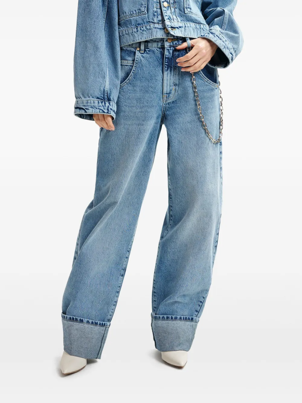 Essentiel Antwerp Huge jeans Blauw