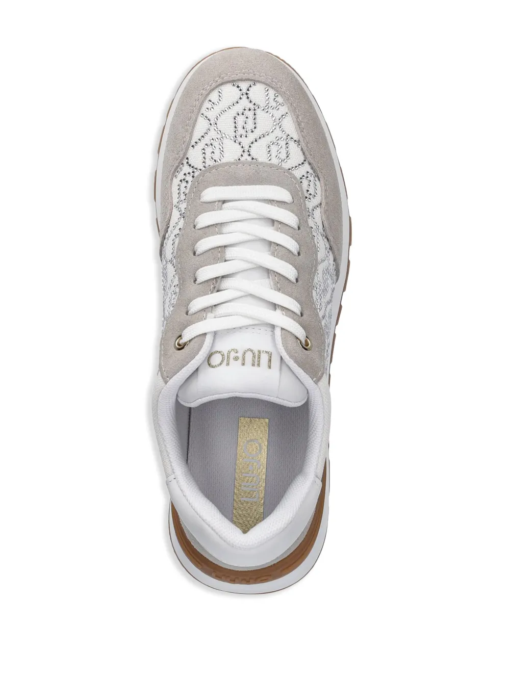 LIU JO Sneakers met logo van stras Wit