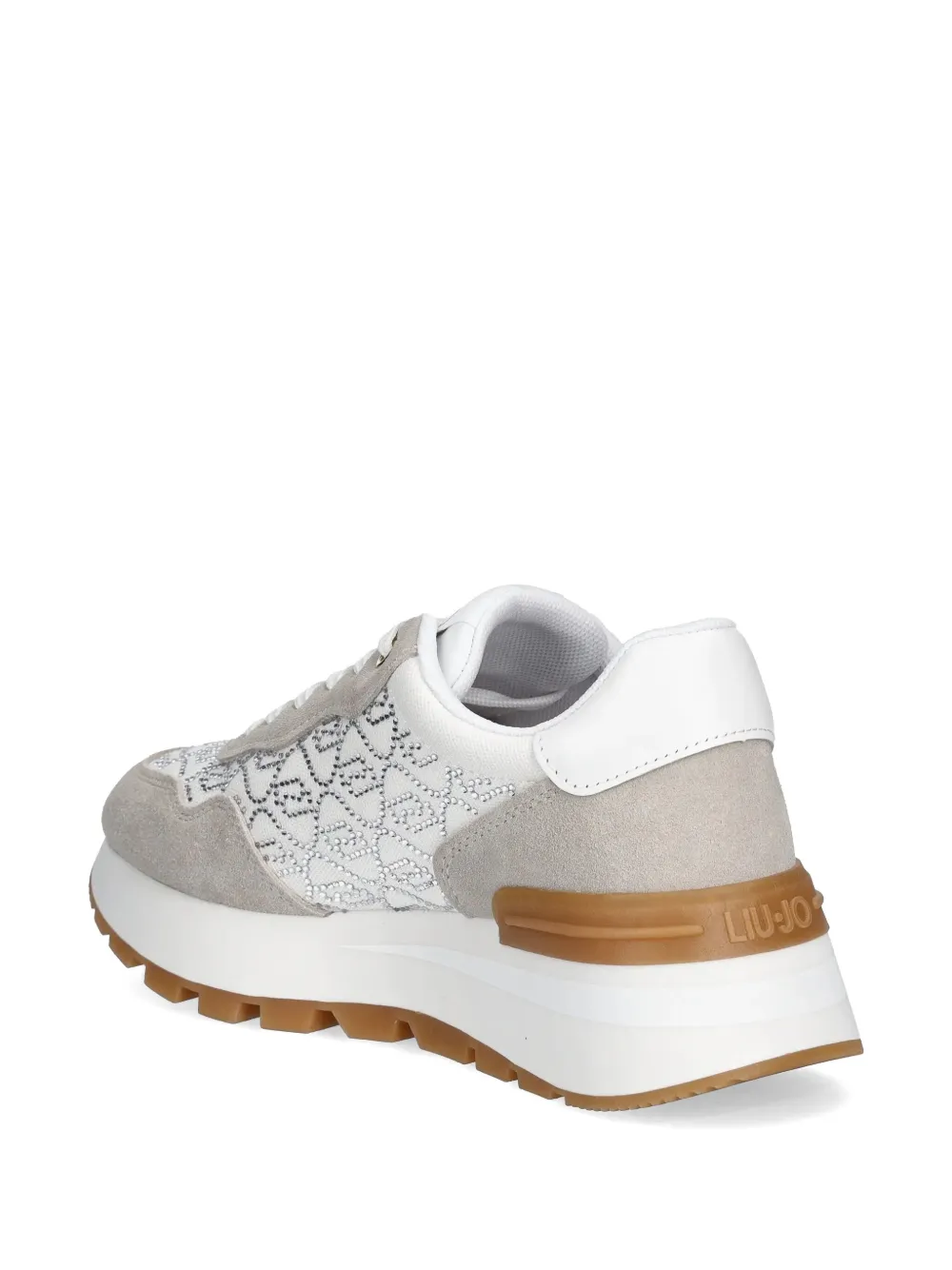 LIU JO Sneakers met logo van stras Wit