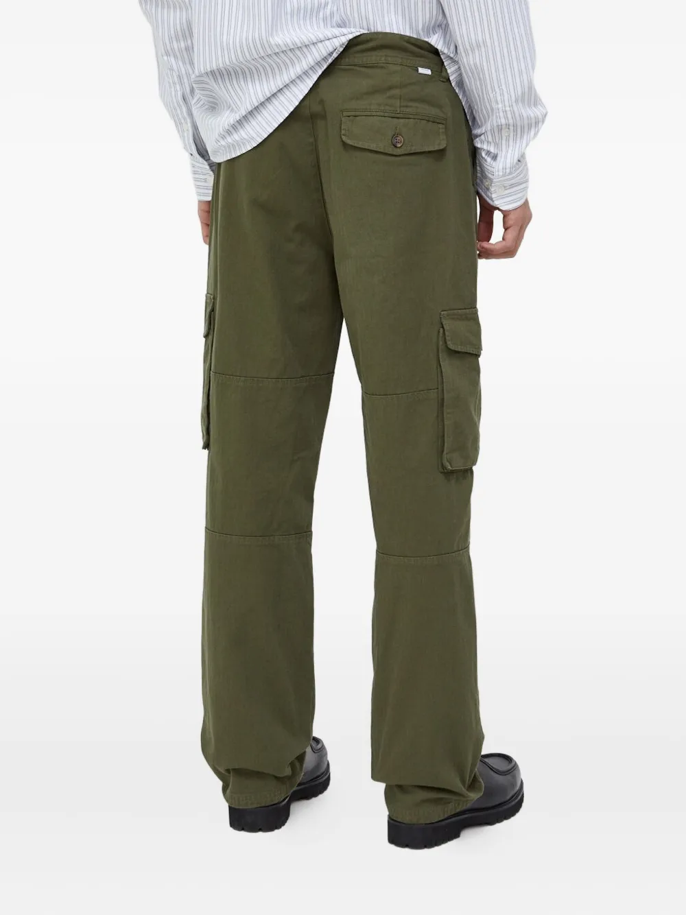 Les Deux Herringbone Cargo Pants In Multi