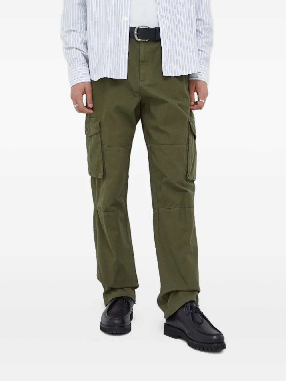 Les Deux Herringbone Cargo Pants In Multi