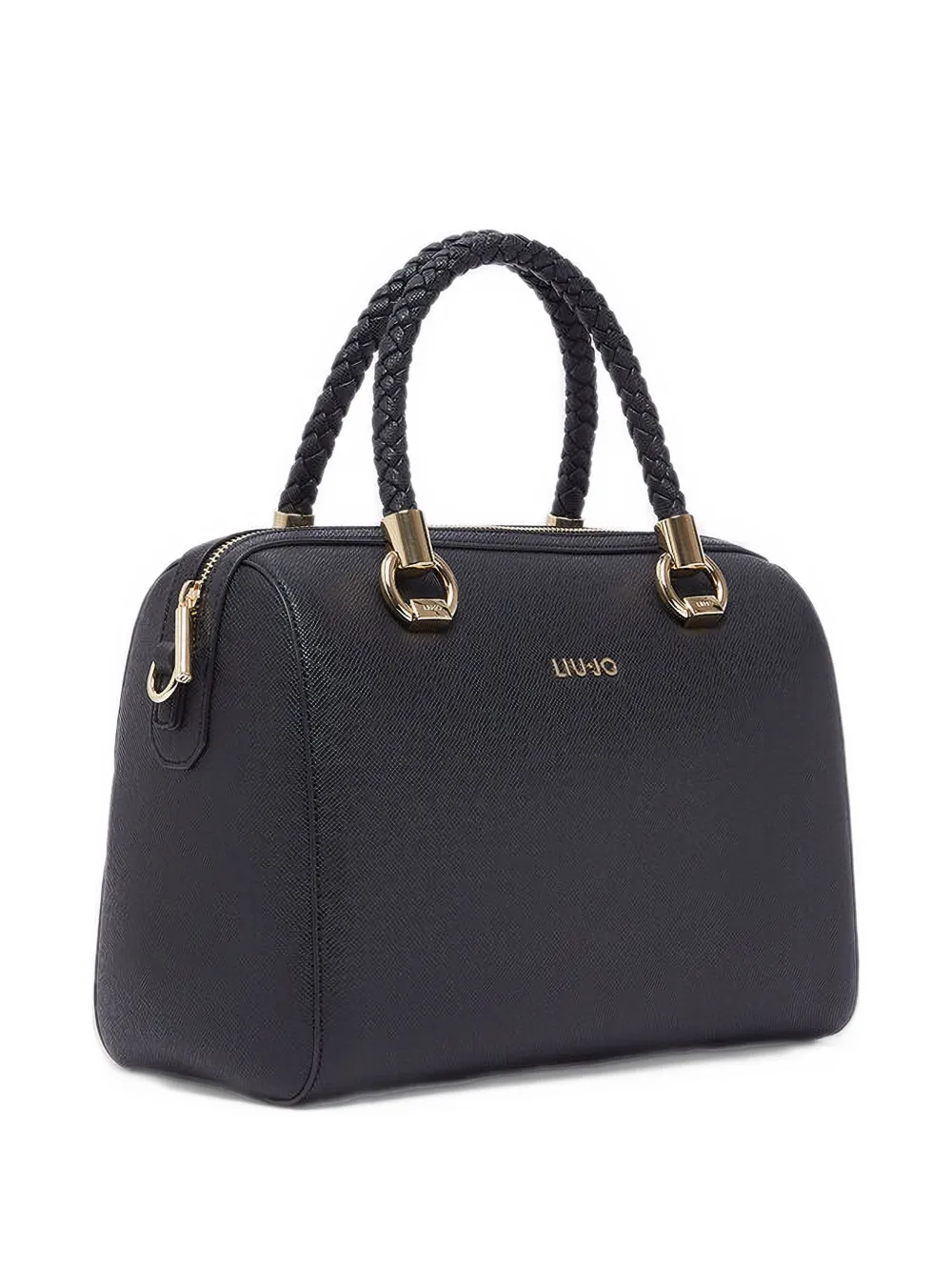 LIU JO braided-handle tote bag - Nero