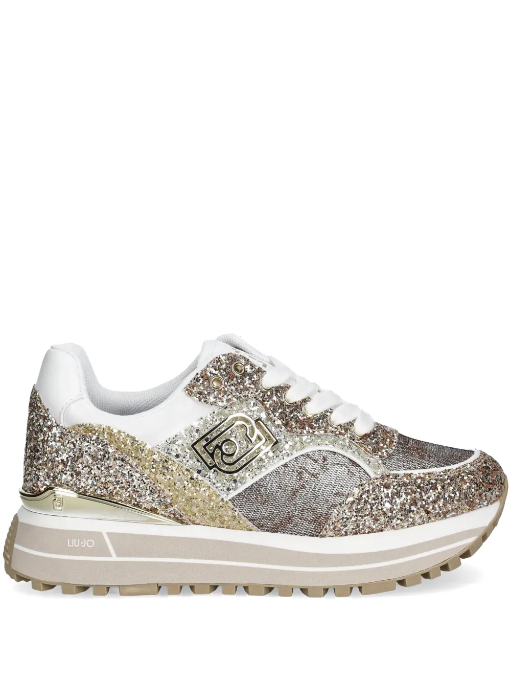 LIU JO glitter sneakers Gold