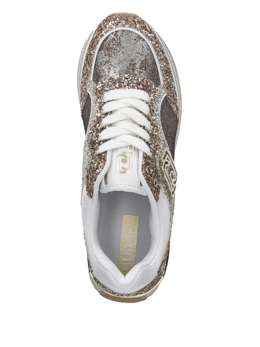 LIU JO glitter sneakers Gold