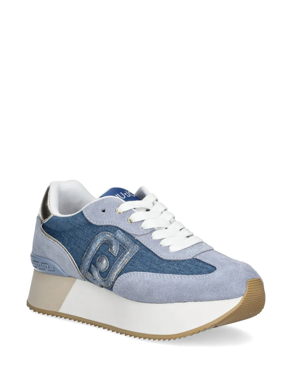 LIU JO denim platform sneakers Blue