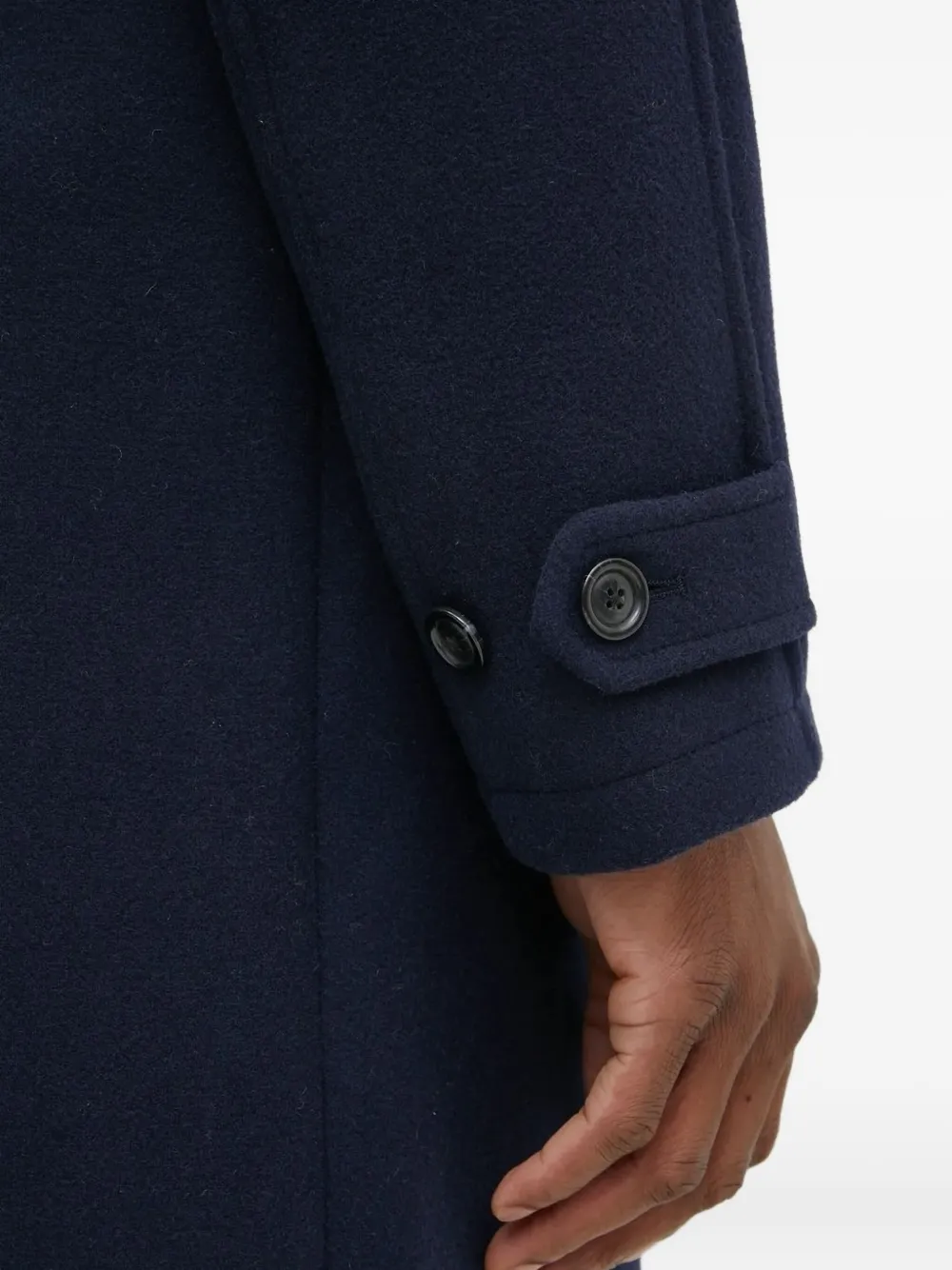 Les Deux Raglan-sleeve Buttoned Coat In Blue