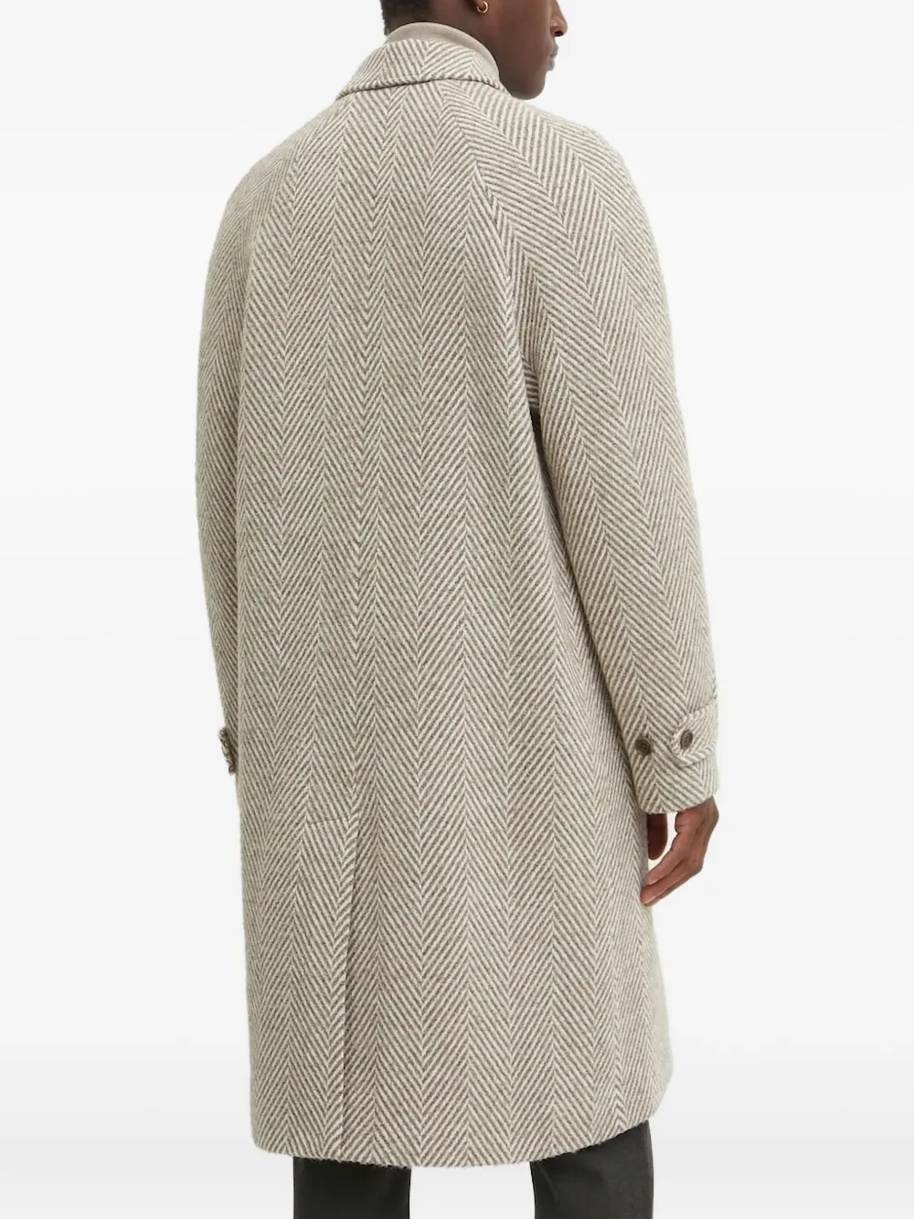 Les Deux Jas met visgraatpatroon Beige