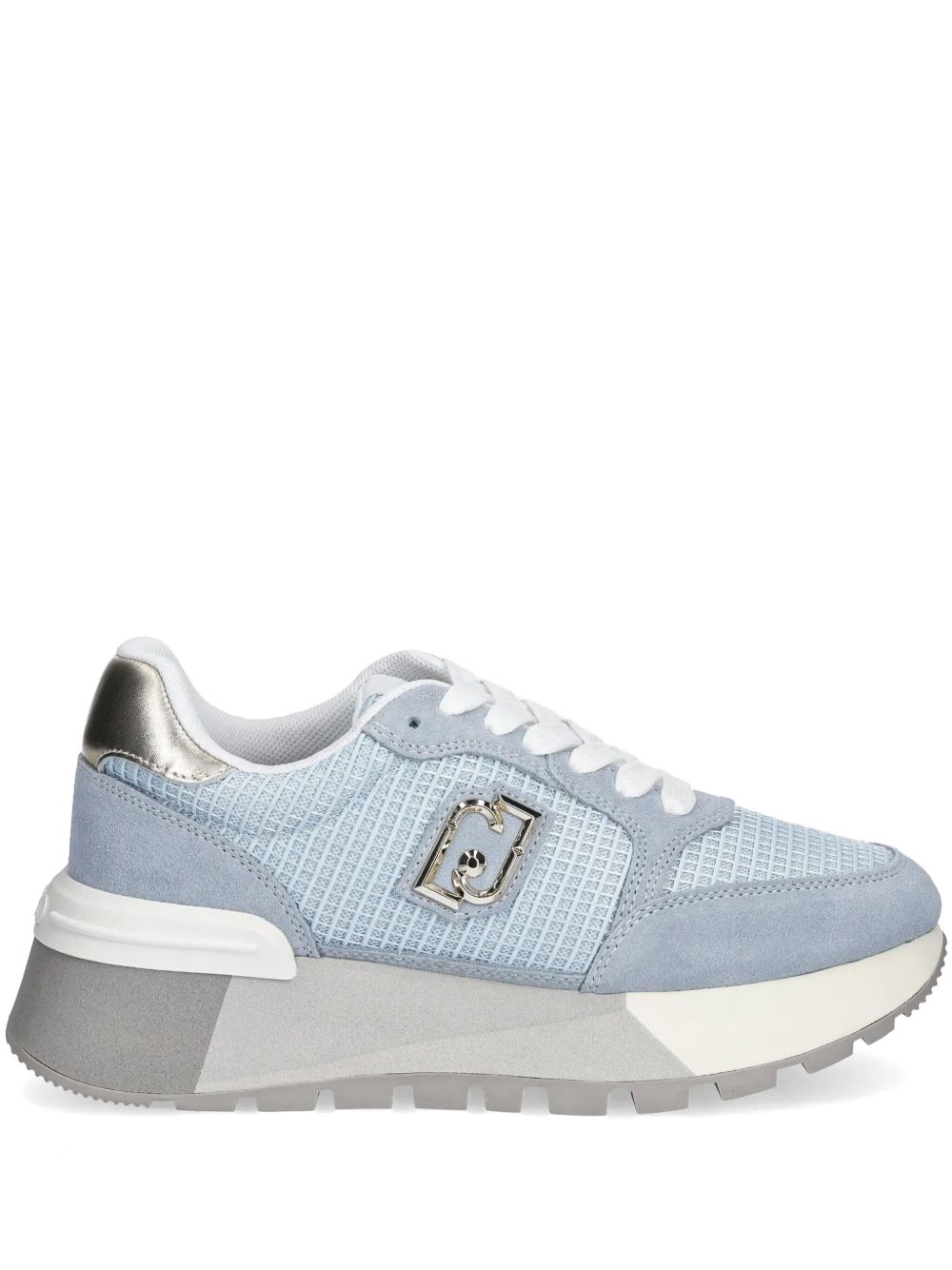 LIU JO Sneakers met plateauzool en mesh Blauw