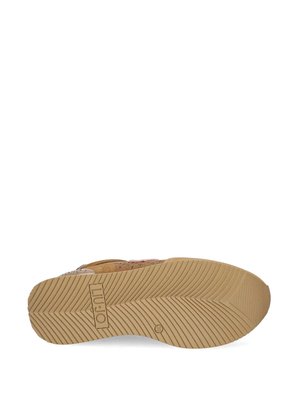 LIU JO perforated platform sneakers Brown