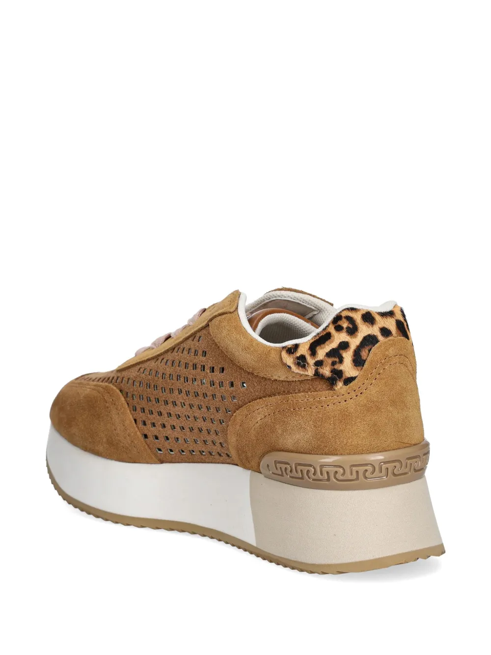 LIU JO perforated platform sneakers Brown