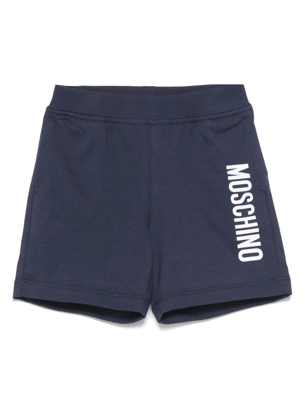 Moschino Kids Zwembroek met logo Blauw