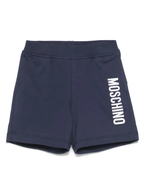 Moschino Kids logo-lettering shorts