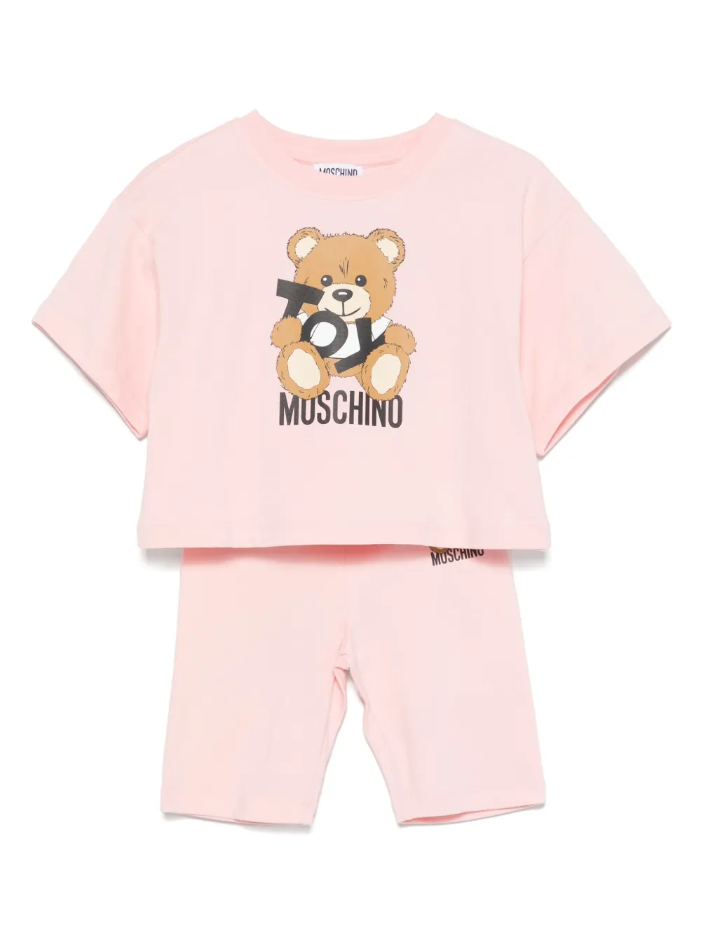 Moschino Kids Shorts met teddybeerprint Roze