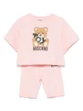 Moschino Kids Teddy Bear-print shorts set - Pink