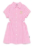 Moschino Kids gingham-print dress - Pink