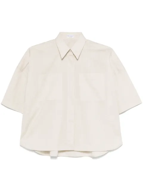Brunello Cucinelli Camicia con stampa grafica