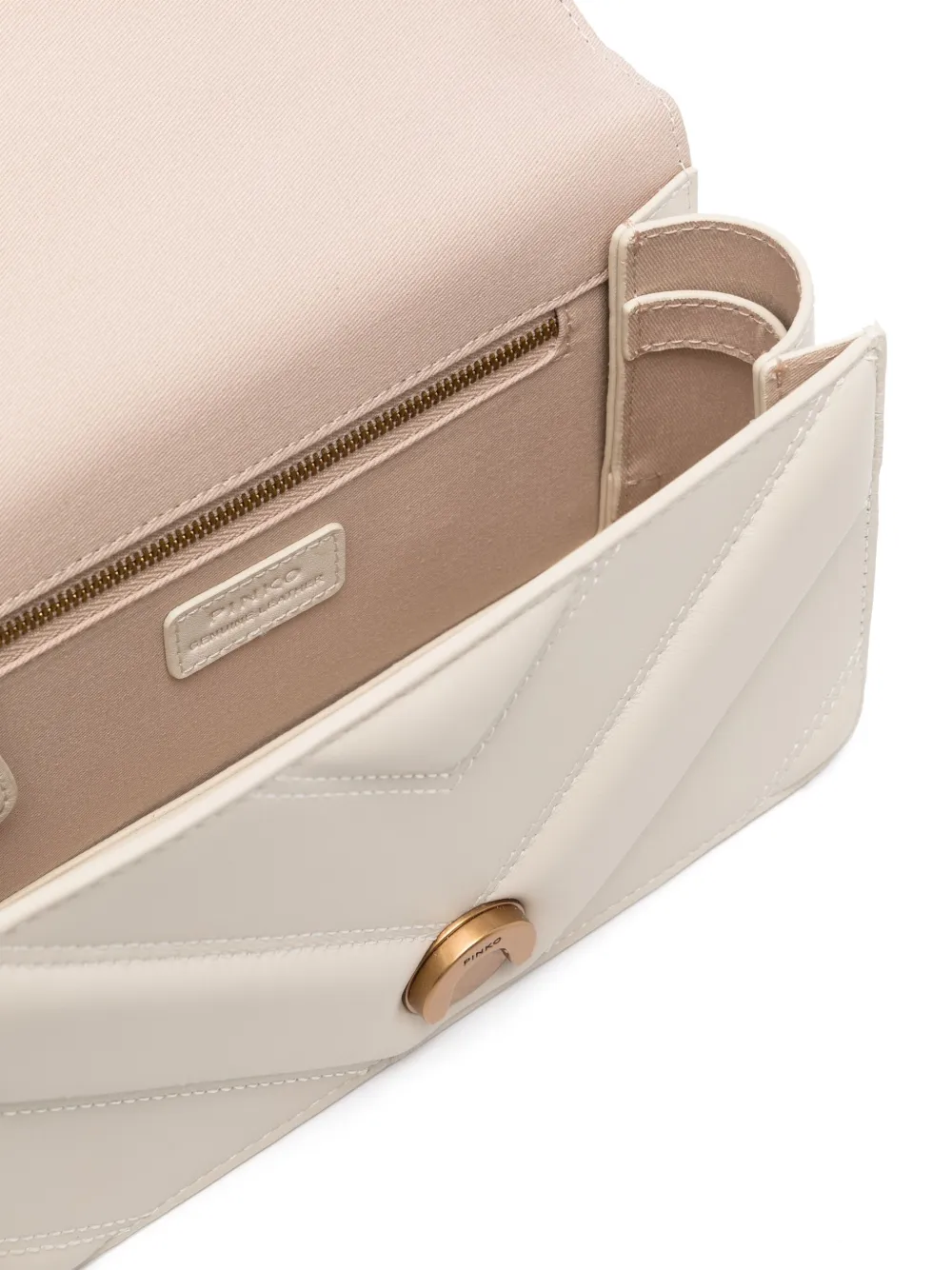 PINKO Love Click kleine crossbodytas Wit