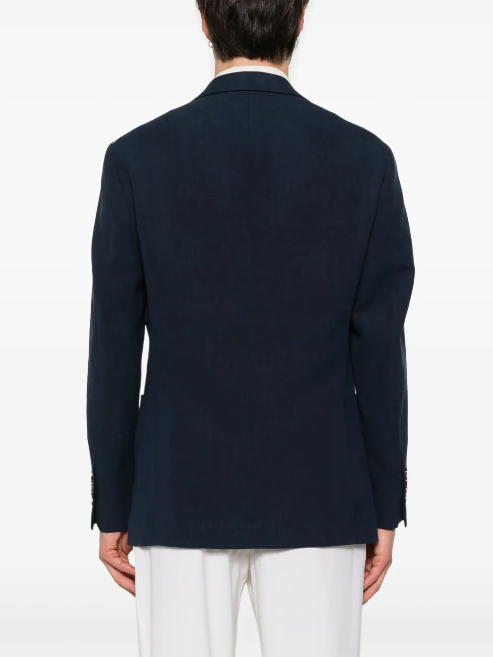 Brunello Cucinelli Linnen blazer Blauw