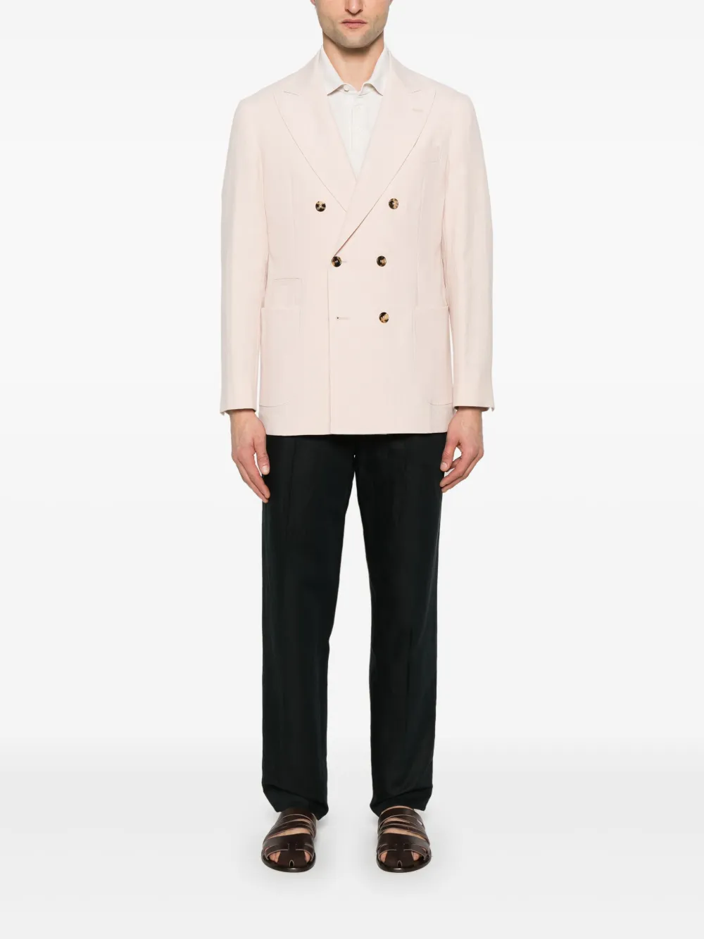 Brunello Cucinelli Linnen blazer - Roze